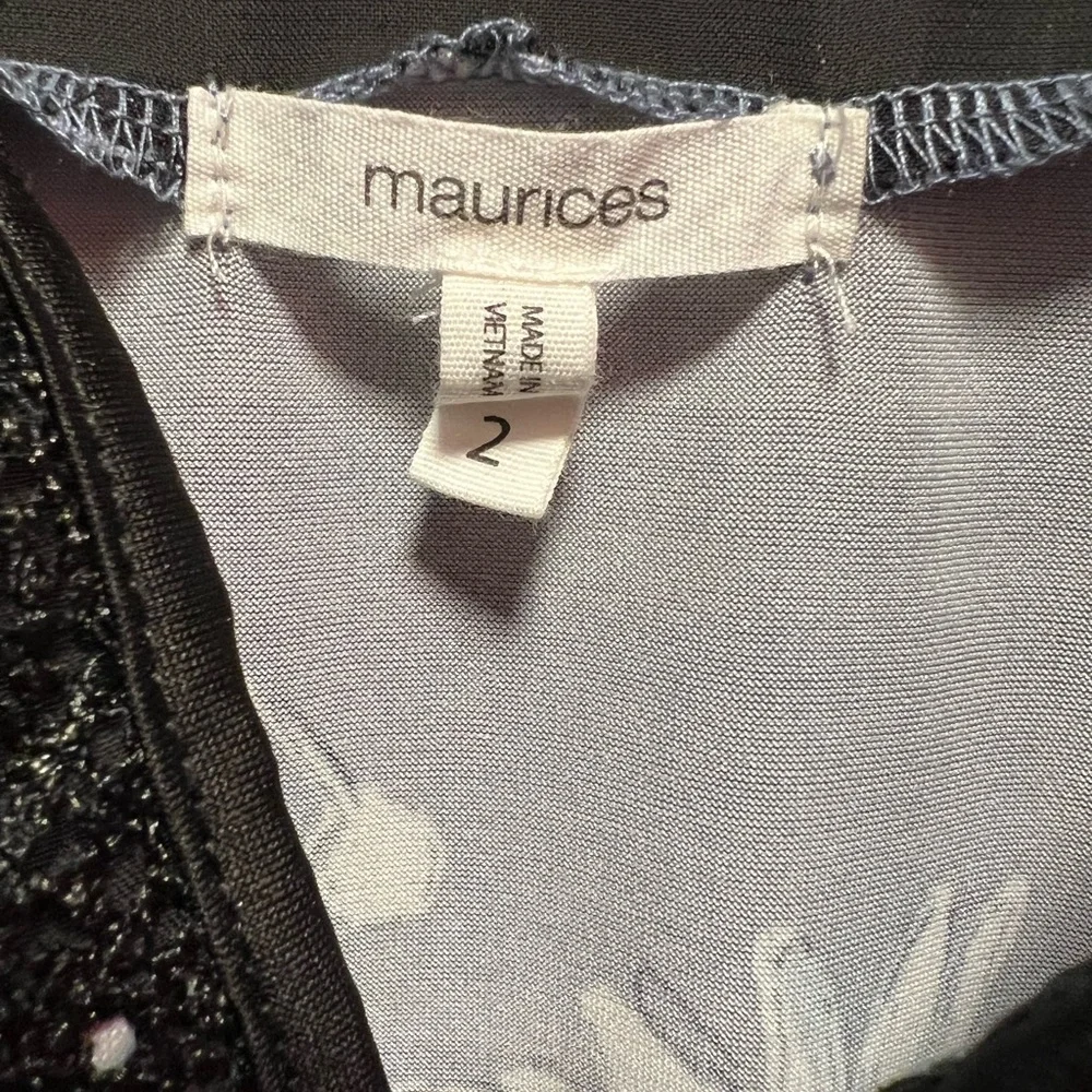 Maurices Blue Black Blouse - Picture 3 of 7